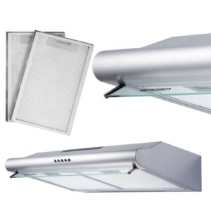 Okap kuchenny podszafkowy, LED, 50 cm, berdsen, BE-10-A, inox
