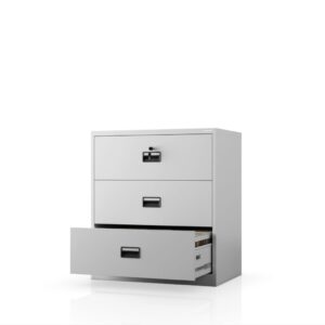 Szafa kartotekowa metalowa z 3 szufladami szara, 900x1020x600 mm: SARA XL V3