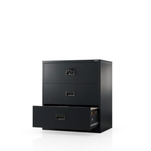 Szafa kartotekowa metalowa z 3 szufladami antracytowa, 900x1020x600 mm: SARA XL V3