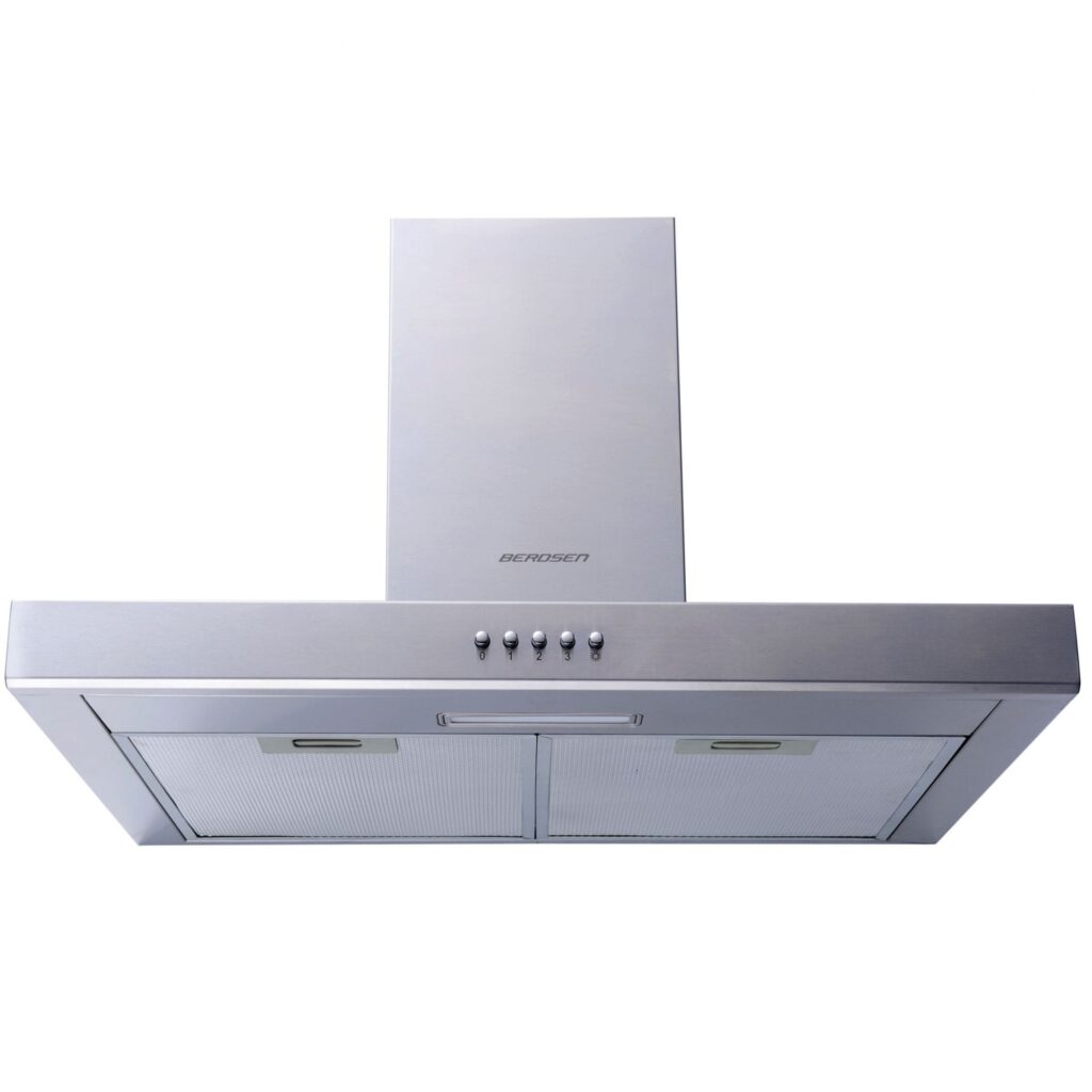 Okap kuchenny, kominowy, 60 cm, berdsen, BE-60A-T1, inox