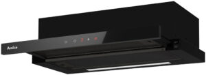 Okap teleskopowy Amica OTP6651BG 508m3/h Timer 60cm Czarne szkło