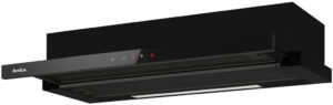 Okap teleskopowy Amica OTP9651BG 480m3/h Timer 90cm Czarne szkło