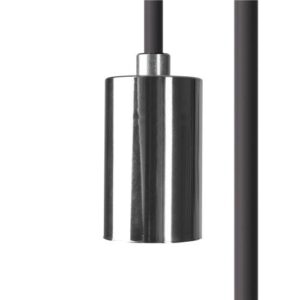 PRZEWÓD Z OPRAWKĄ 150CM CAMELEON CABLE E27 1,5 M BLACK/CHROME 8658 Nowodvorski