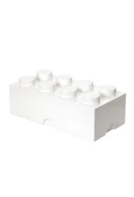 Pojemnik klocek LEGO Brick 8 Biały