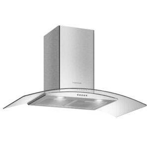 Okap kuchenny, kominowy, 90 cm, berdsen, BT-223, inox