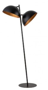 Sfera Sigma podłogowa lampa stojąca czarno-miedziana 50336