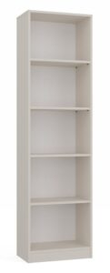 Klasyczny regał na książki, R50, 50x30x182 cm, beżowy, mat