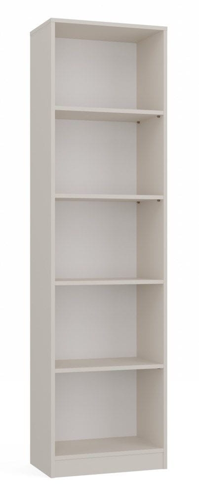 Klasyczny regał na książki, R50, 50x30x182 cm, beżowy, mat