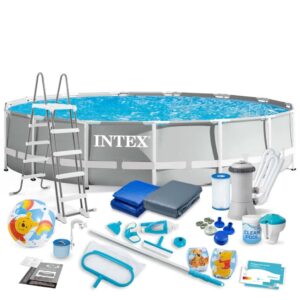 Basen ogrodowy stelażowy, zestaw 21w1, Intex, 457×107 cm