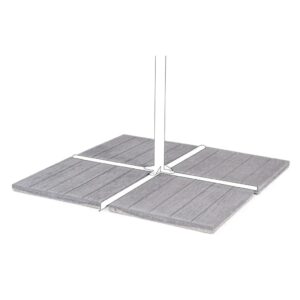 Komplet 4 podstaw cementowych do parasola LOWER 50×50 Bizzotto szara cementowa