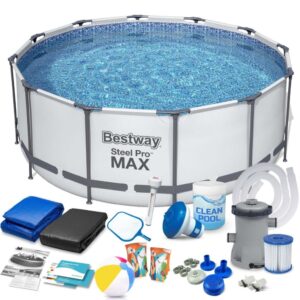 Basen ogrodowy stelażowy, zestaw 17w1, Bestway, 427×84 cm