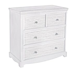Komoda Blanc biała przetarte 80x40x80cm MDF Bizzotto
