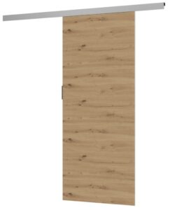 Drzwi przesuwne, naścienne, Greg, 86×205 cm, dąb artisan