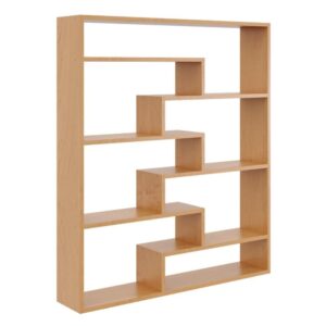 Regał ścienny na książki, biblioteczka, ELVO, 104x18x120 cm, olcha, mat