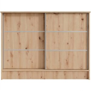 Komoda MIRELA z 2 drzwiami przesuwnymi, Dąb artisan, 100 cm