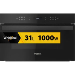 Kuchenka mikrofalowa Whirlpool AMW6440FB 1000W Crisp Steam Technologia 3D Grill Czyszczenie parowe 31L