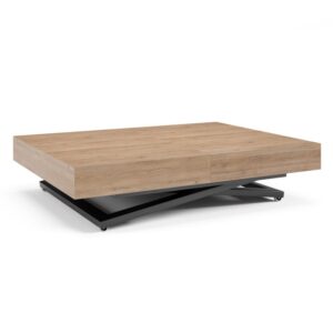 Ławostół SANO – rozkładany do 200 cm, Czarny / Truffle Brown