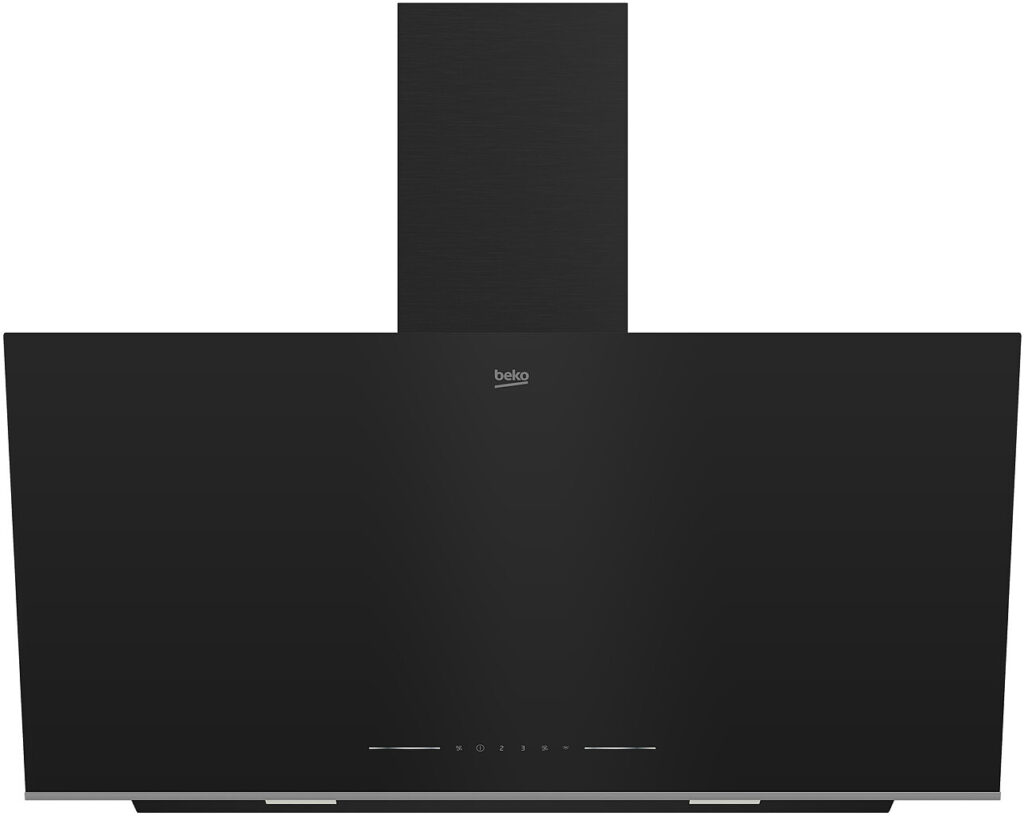 Okap kominowy Beko BHCA96641BFBHS 712m3/h Odświeżanie powietrza 90cm Czarny