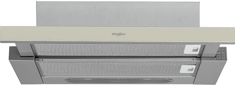 Okap teleskopowy Whirlpool AKR750GSD 304m3/h 62dBA Oświetlenie LED Filtr węglowy 60cm Szary