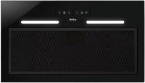 Okap wkład Amica OMP6554BG 508m3/h Timer 55cm Czarne szkło