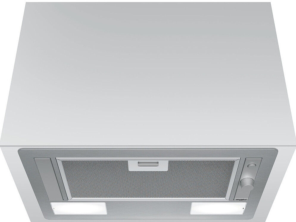 Okap wkład Whirlpool WCT64FLYX 224m3/h 54dBA Timer Oświetlenie LED Filtr węglowy 53cm Inox