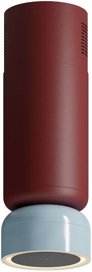 Okap wyspowy Ciarko Design Icon W Burgundy Satin/Baby Blue Gloss