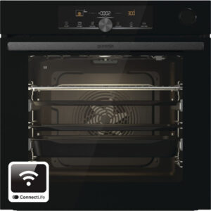 Piekarnik elektryczny z funkcją pary Gorenje BSA6747A04BGWI AutoBake SteamAssist Pizza 300 Termosonda Czarne szkło
