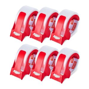Taśma pakowa przezroczysta VEVOR, rdzeń 76,2 mm, opakowanie 6 szt., 47,8 mm x 59,436 m, taśma pakowa z dozownikiem, 0,068 mm, wytrzymała, idealna do przeprowadzek, przechowywania i pakowania, wysyłki i wysyłki pocztowej