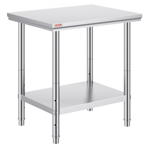VEVOR  Stół roboczy ze stali nierdzewnej 760 x 600 x 70 mm Przygotowanie żywności do przygotowywania posiłków, szycia, prania, rękodzieła, garażowania itp.