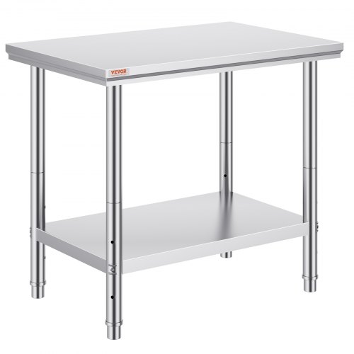 VEVOR Stół roboczy VEVOR ze stali nierdzewnej 60X90X80 cm do przygotowywania posiłków do przygotowywania posiłków, szycia, prania, rękodzieła, garażowania itp.