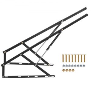 Podnośnik łóżka VEVOR, 59 x 71 cali, kompatybilny rozmiar łóżka, udźwig 154 funtów, zestaw montażowy do samodzielnego montażu mechanizmu łóżka Murphy’ego, pionowy Deluxe, dźwignia pneumatyczna, wytrzymała podpora łóżka, składane łóżko Murphy’ego do pokoju gościnnego