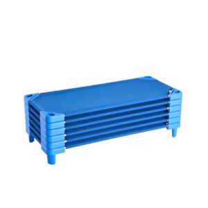 Łóżeczko dziecięce VEVOR, 6 szt., przenośne, składane, rozmiar standardowy 130 x 57 x 15 cm, do łóżeczek dziecięcych, do pokoju dziecięcego, do spania, odpoczynku i drzemki, kolor niebieski