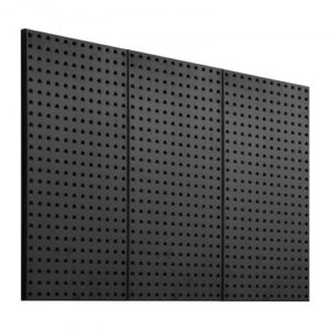 VEVOR Tool Wall, 61 x 30 cm, zestaw 3 szt., stalowy organizer ścienny z perforowanej płyty, perforowana płyta narzędziowa do salonu, garażu, przechowywania narzędzi, stołu warsztatowego, organizacji biura, pracowni rzemieślniczej, kuchni, domu, czarny