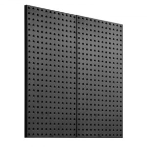 VEVOR Ścienna tablica narzędziowa, 81 x 40 cm, tablica perforowana z 2 panelami, solidny organizer ścienny z blachy perforowanej ze stali, do salonu, garażu, przechowywania narzędzi, stołu warsztatowego, organizacji biura, pracowni rzemieślniczej, kuchni, domu, czarny