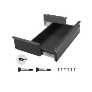 VEVOR Szuflada pod biurko 440x223x101 mm, Szuflada pod biurko, Ukryty organizer do przechowywania, Szuflada na ołówki pod stołem do stanowisk pracy na siedząco i stojąco w biurze i w domu