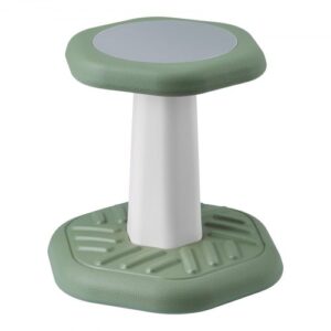Krzesło VEVOR Wobble Mini z poduszką gąbkową, taboret dziecięcy poprawia koncentrację, postawę i uspokaja dzieci, nośność 70 kg, taboret Wobble wykonany z HDPE, idealny do szkół, domu, zielony