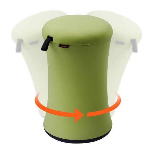 VEVOR Aktywny stołek Wobble Stool Mini, regulowany na wysokość (490-635 mm), stołek biurowy wykonany z żelaza i gąbki, udźwig 120 kg, idealny do szkół, biur i domów, kąt nachylenia 20°, kolor zielony