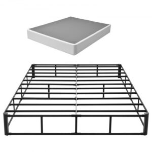 Rama łóżka VEVOR Boxspring 2010x1515x230 mm, rama łóżka ze zmywalnym pokrowcem, metalowa rama do łóżek typu queen size, górna warstwa materaca 23 cm, maks. nośność 1587,57 kg (BEZ materaca)