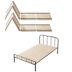 VEVOR Twin Size Bunkie Board składana deska do łóżka z listwami i łącznikiem, drewniany materac nawierzchniowy, podparcie pod materace, gotowy do użycia, 8-częściowy zestaw listew z naturalnego drewna