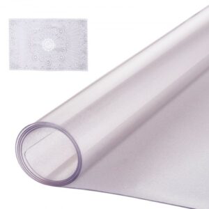 VEVOR Plastikowy obrus, 36 x 60 cali, matowy ochraniacz stołu o grubości 1,5 mm, prostokątna podkładka na biurko z PVC, wodoodporna i łatwa w czyszczeniu, pokrowiec na stół, do biura, komody, stołu jadalnego, stolika nocnego