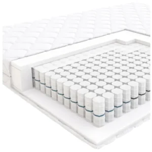 Materac Kieszeniowy STEP Hilding 140×200 cm Antyalergiczny Pokrowiec Silver