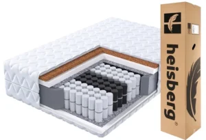 Materac 90×200 kieszeniowy 7 stref pocket HOUSE MAX kokos H3/H4 HEISBERG