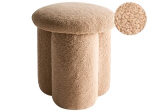 Puf CARRINGTON Boucle Beżowy