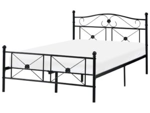 Łóżko Metal RODEZ 120 x 200 cm Czarny
