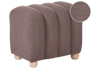 Puf IDYLLWILD Boucle Brązowy