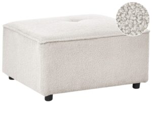 Otomana AXEBO Boucle Złamana biel