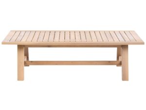Stolik kawowy ogrodowy SUMBA 128 cm 69 cm Drewno akacjowe Jasnobrązowy