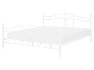 Łóżko Metal ANTLIA 160 x 200 cm Biały