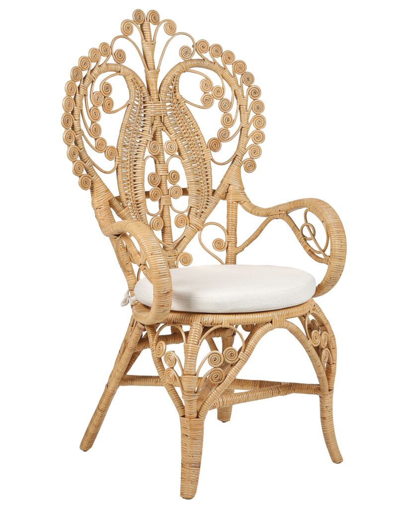 Fotel paw CARRARA Rattan Naturalny
