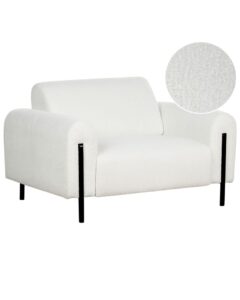 Fotel ASKIM Boucle Biały